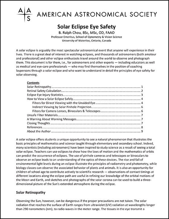 Technical Report on Eclipse Safety